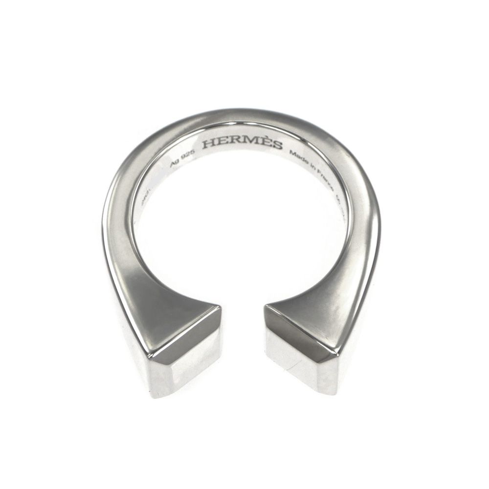 名東】エルメス リング クルードフォルジュGM サイズ55 AG925 シルバー