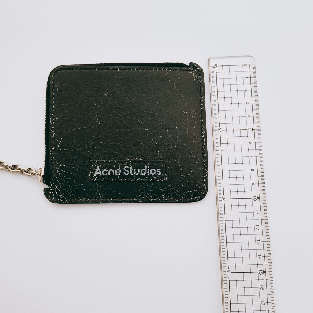 新品未使用】Acne Studios ジップレザーウォレット キーリング コイン