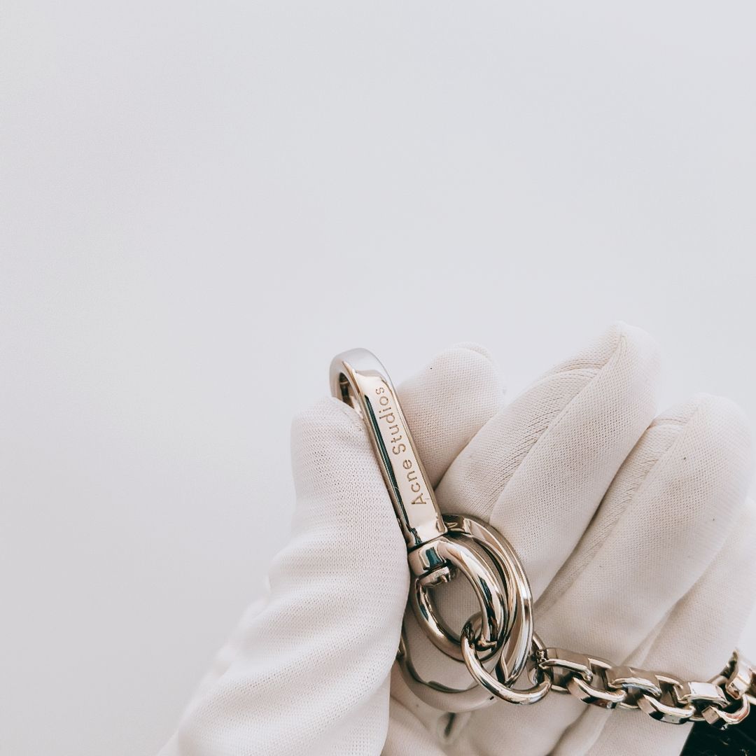 新品未使用】Acne Studios ジップレザーウォレット キーリング コイン