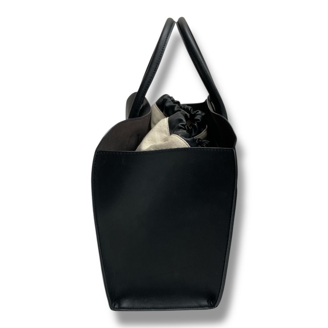 Mila Owen ミラオーウェン 巾着付きラージボストンバッグ レザー