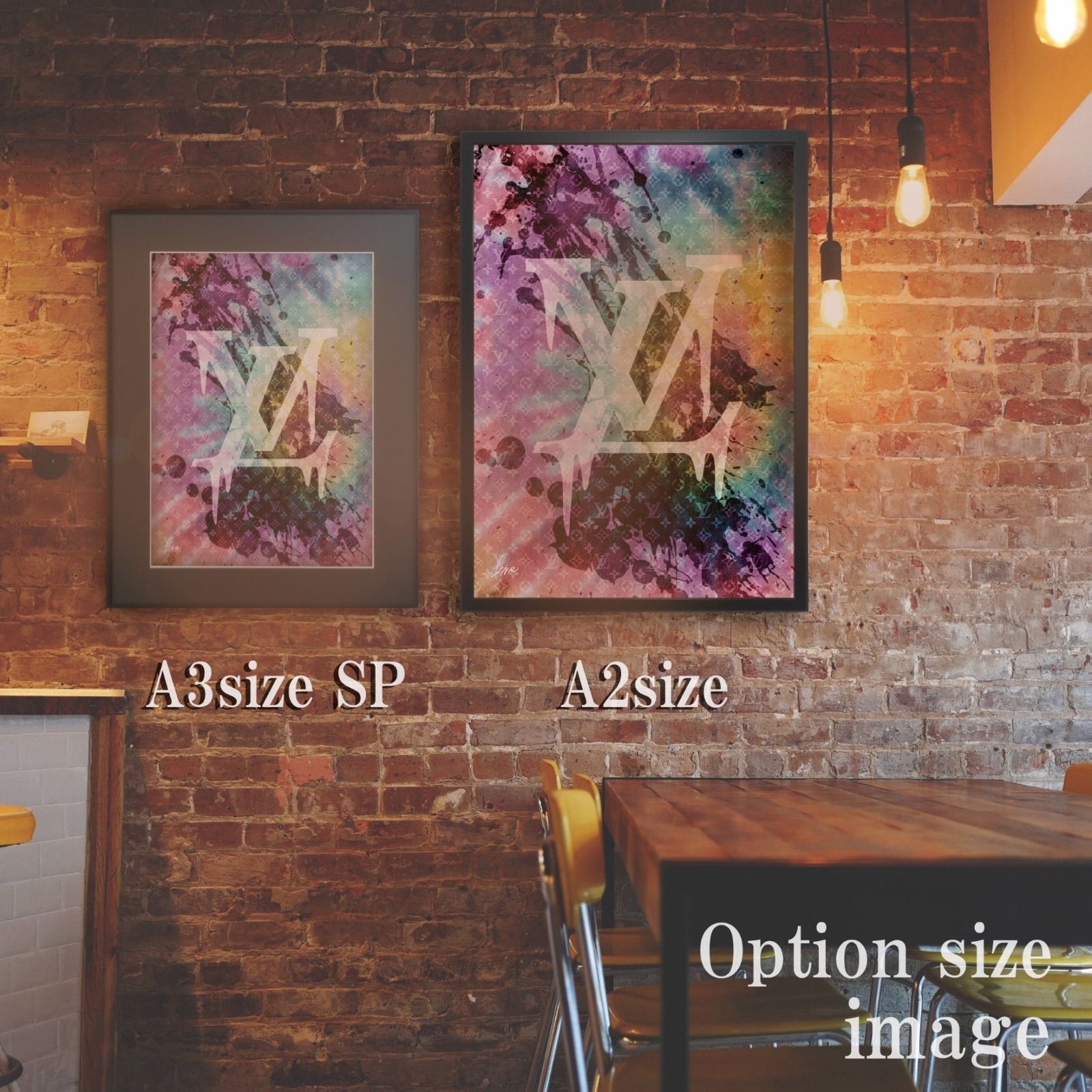 LOUIS VUITTON☆A4額装済オマージュアートインテリアポスター#62w