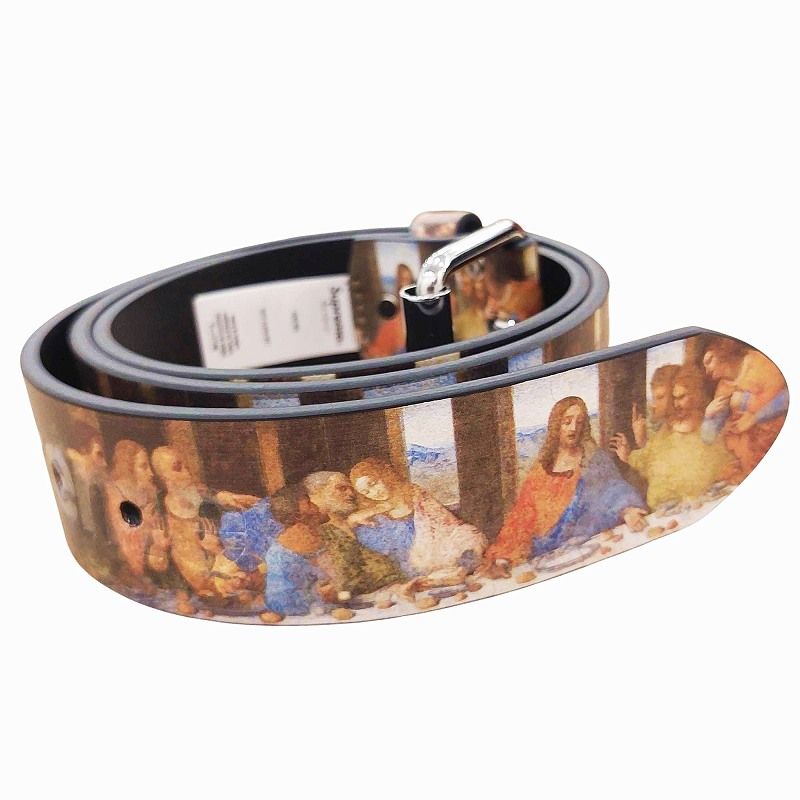シュプリーム SUPREME 25SS Last Supper Leather Belt M 最後の晩餐