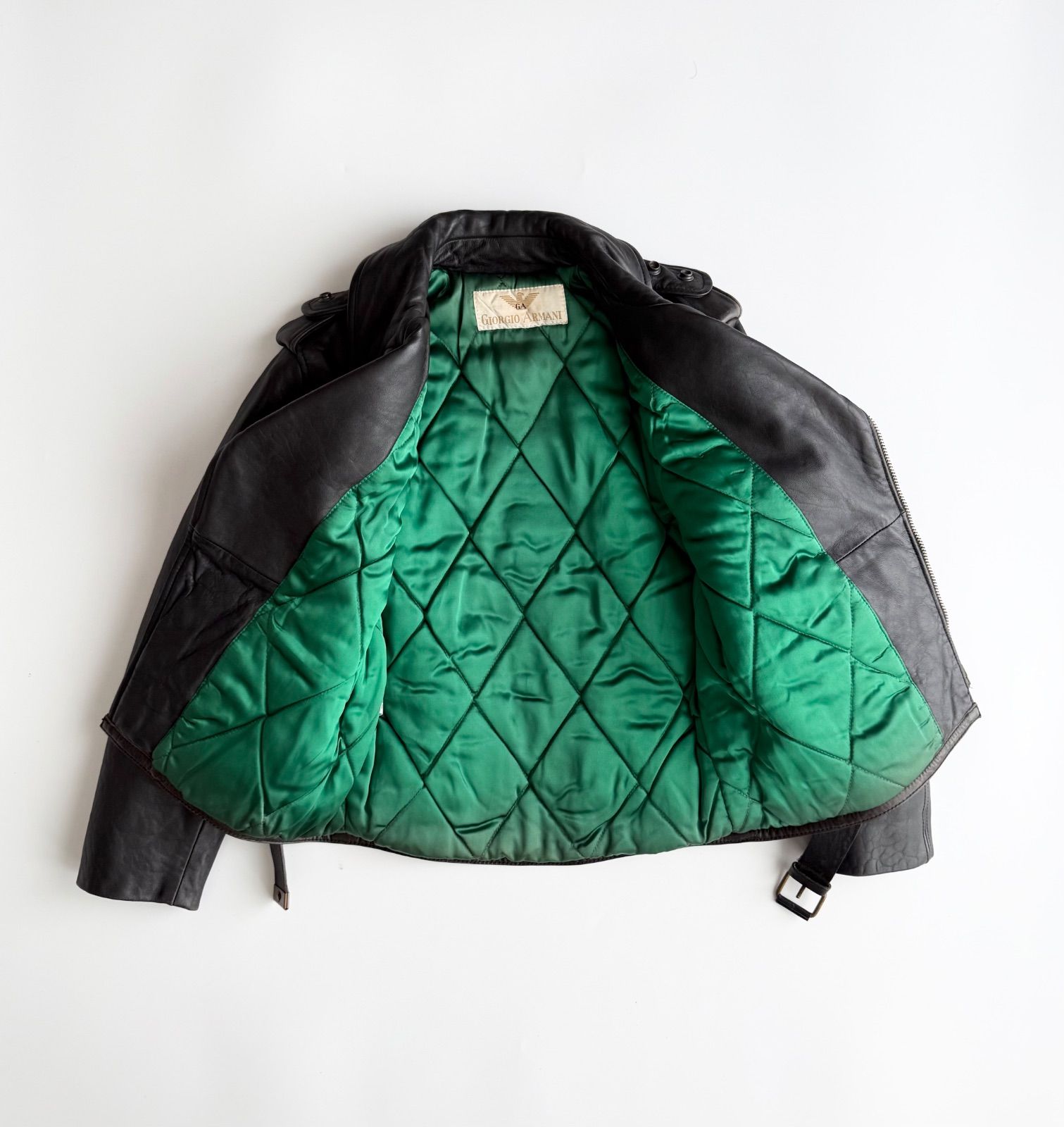 1982. GIORGIO ARMANI LEATHER JACKET ジョルジオアルマーニ 1980s