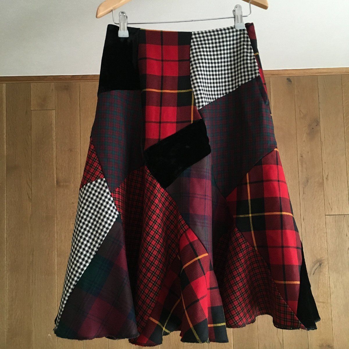 美品 COMME des GARCONS コムデギャルソン チェック パッチワーク