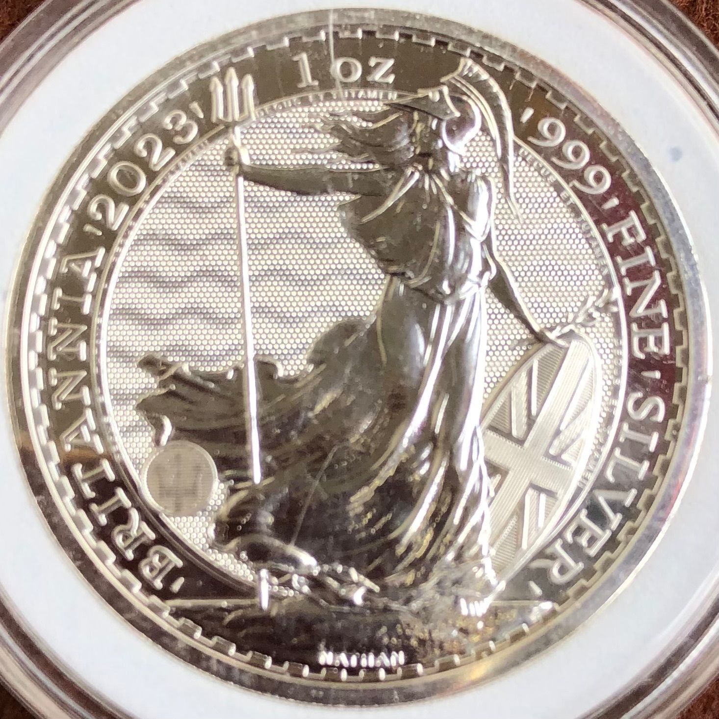 2023年 イギリス ブリタニア 純銀 1オンス 銀貨 (チャールズ3世