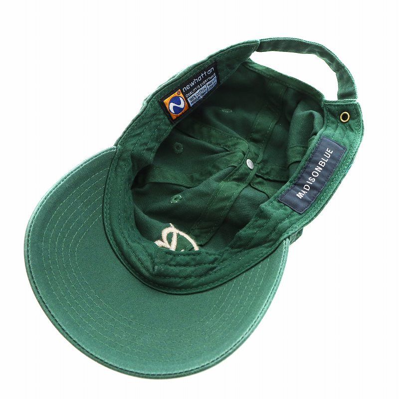 マディソンブルー MADISONBLUE B CAP キャップ 帽子 ロゴ 緑 グリーン