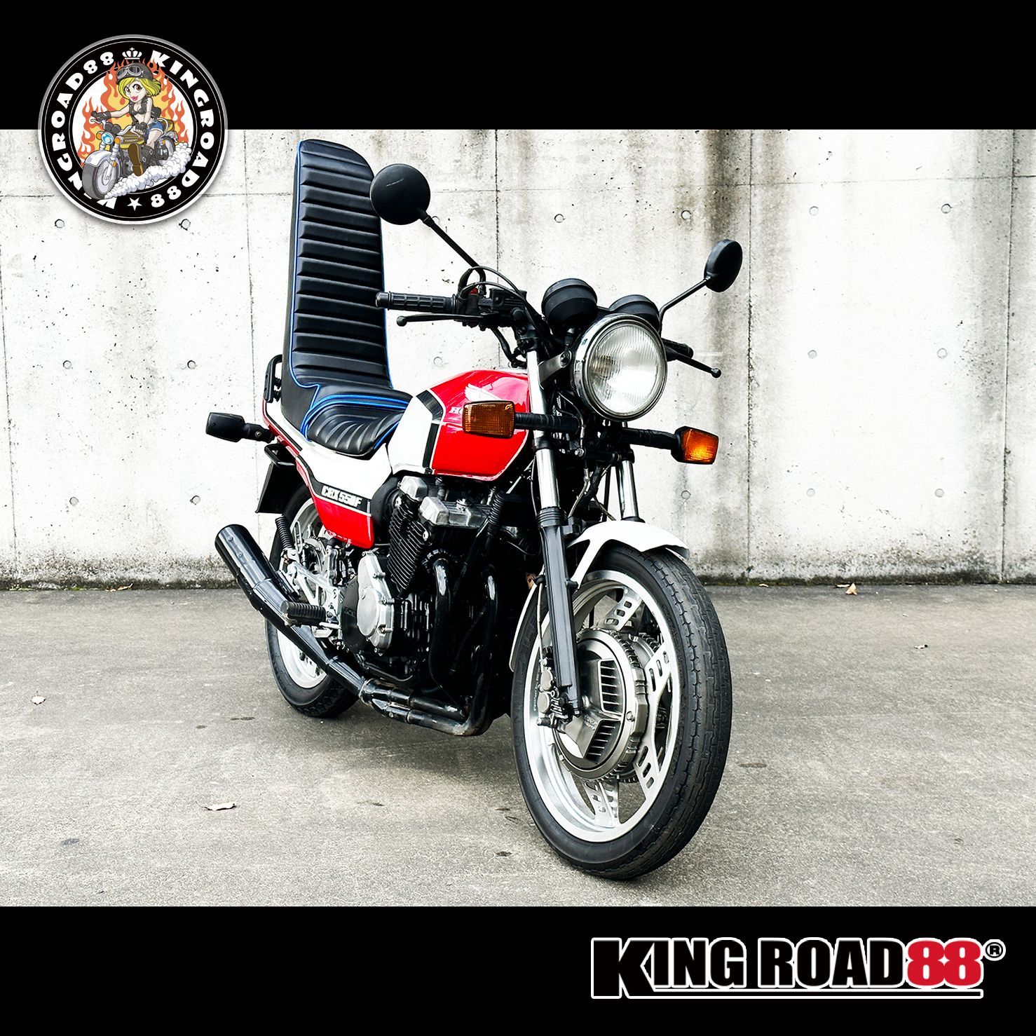 ホンダ CBX400F・CBX550F NC07 KingRoad88 艶消し ブラック パイピング