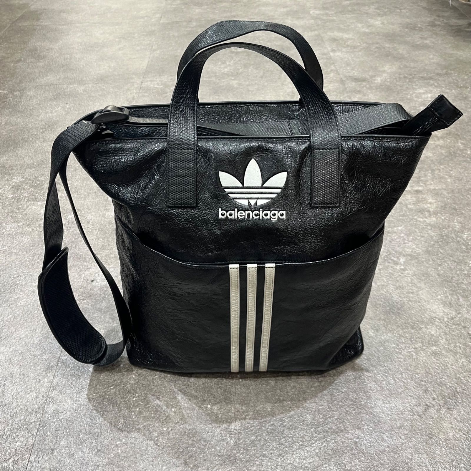 BALENCIAGA adidas Tote Shoulder Bag アディダス レザー トート
