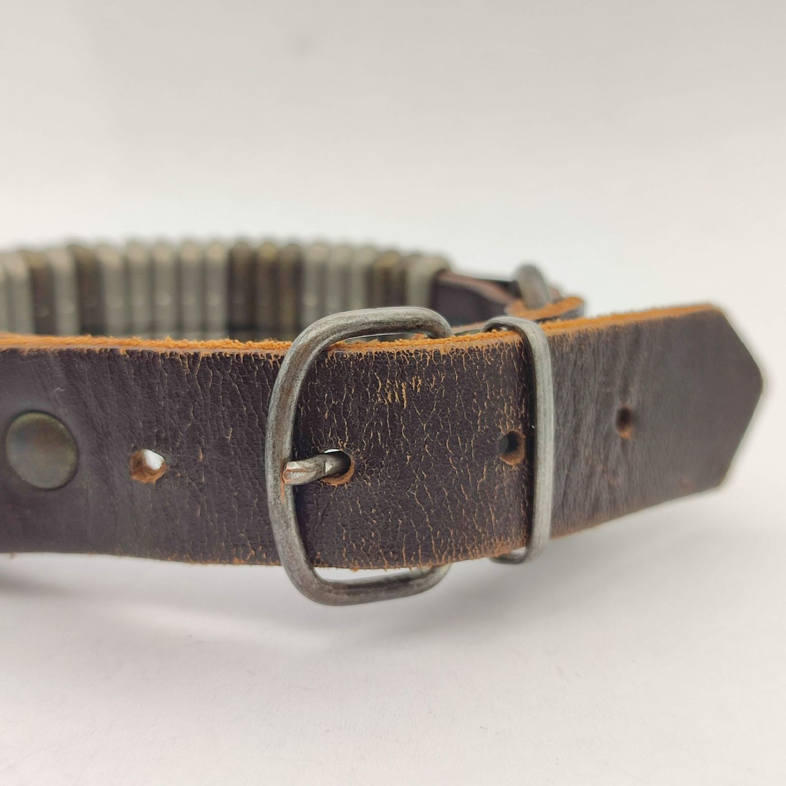 Maison Margiela メゾンマルジェラ 11 ブラウンレザーブレスレット