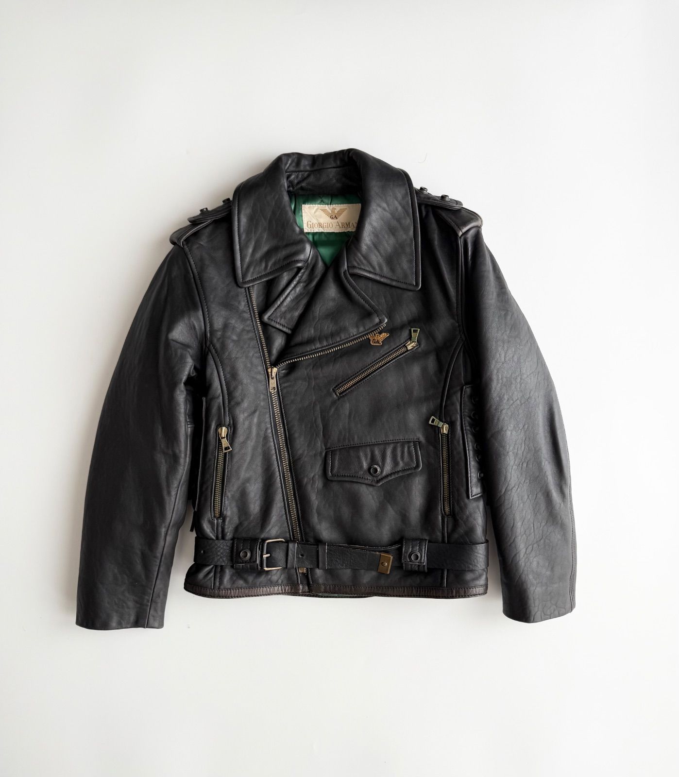 1982. GIORGIO ARMANI LEATHER JACKET ジョルジオアルマーニ 1980s