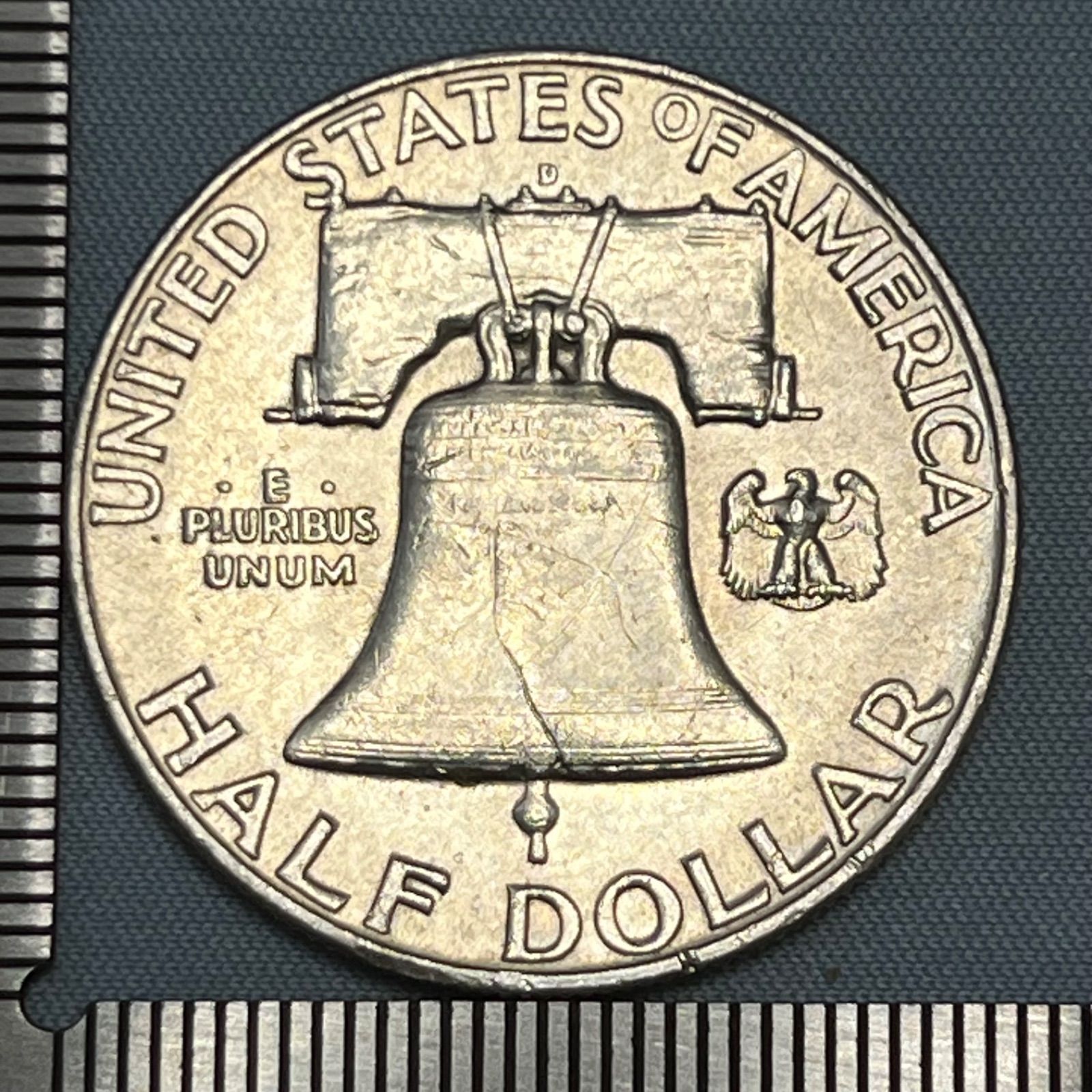 銀貨】1958年 アメリカ フランクリン・ハーフダラー 50セント銀貨 280