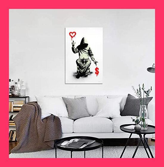 Banksy バンクシー 愛とお金 ポスター アートパネル 絵画 写真 アート