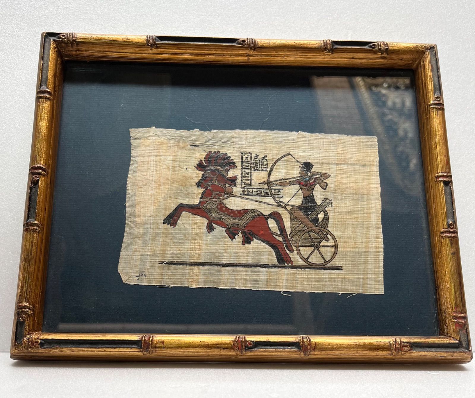 エジプト 【パピルス画】 3点セット 額縁入り - メルカリ