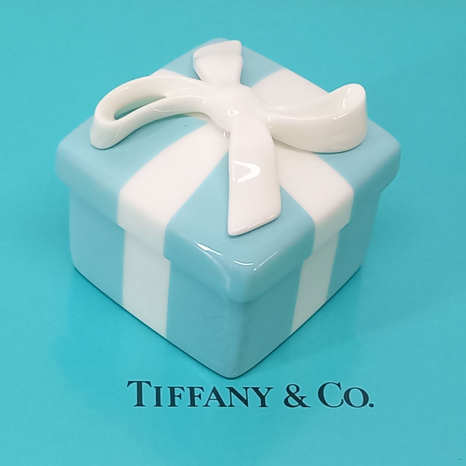 Tiffany ティファニー ジュエリーボックス 5㎝ 陶器 プレゼント