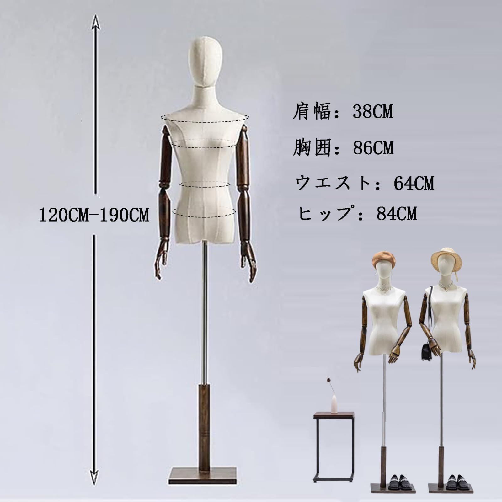 新着商品】マネキン トルソー ドレス 上半身 モデル ボディ スタンド
