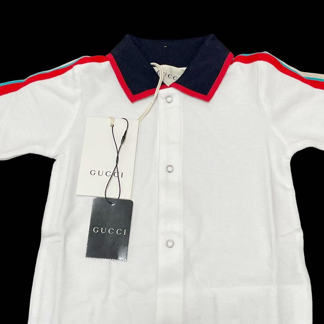 GUCCI グッチ ベビー服 ロンパース オールインワン 長袖 ストライプ