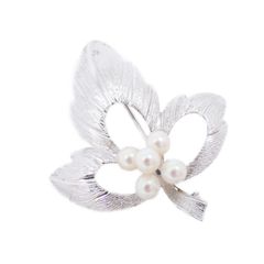 MIKIMOTO ミキモト リーフモチーフ ブローチ ペンダントトップ