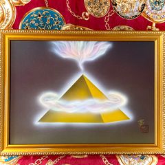 風水絵画☆強力開運アート】雲海ダイヤモンド赤富士 仕事運金運アップ