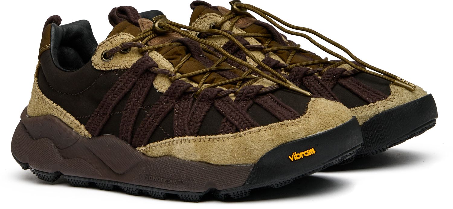 Mens Flower Mountain Iwano 2 Uni Sneakers In Khaki | Soletrader