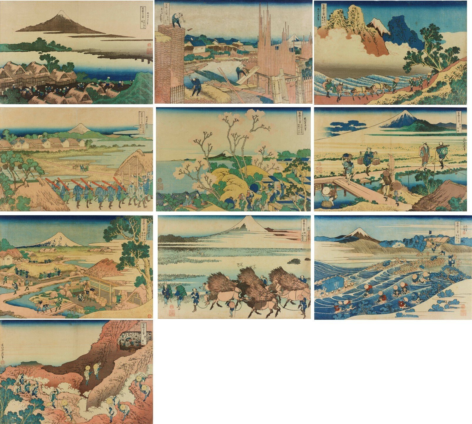 葛飾北斎の「冨嶽三十六景」は「三十六景」ではなくて「四十六景