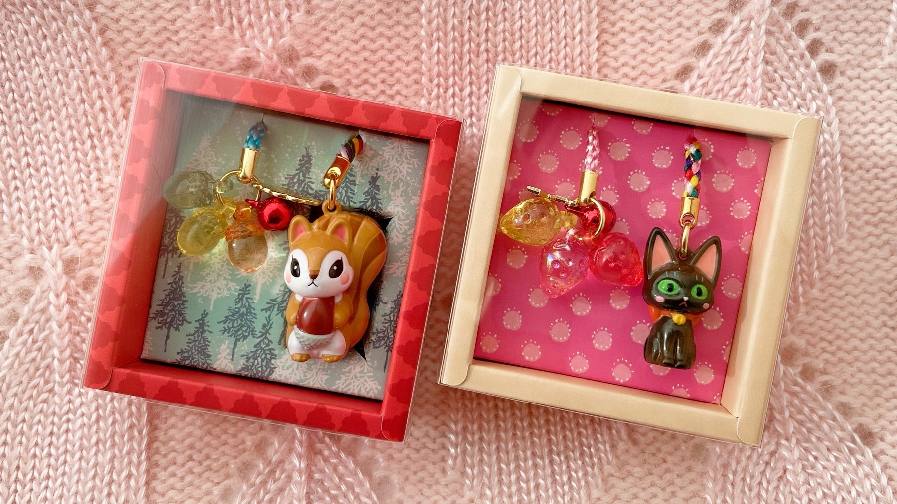 3月のライオン」リスポッケ先生&いちごちゃん根付鈴 原画と鈴の音色の