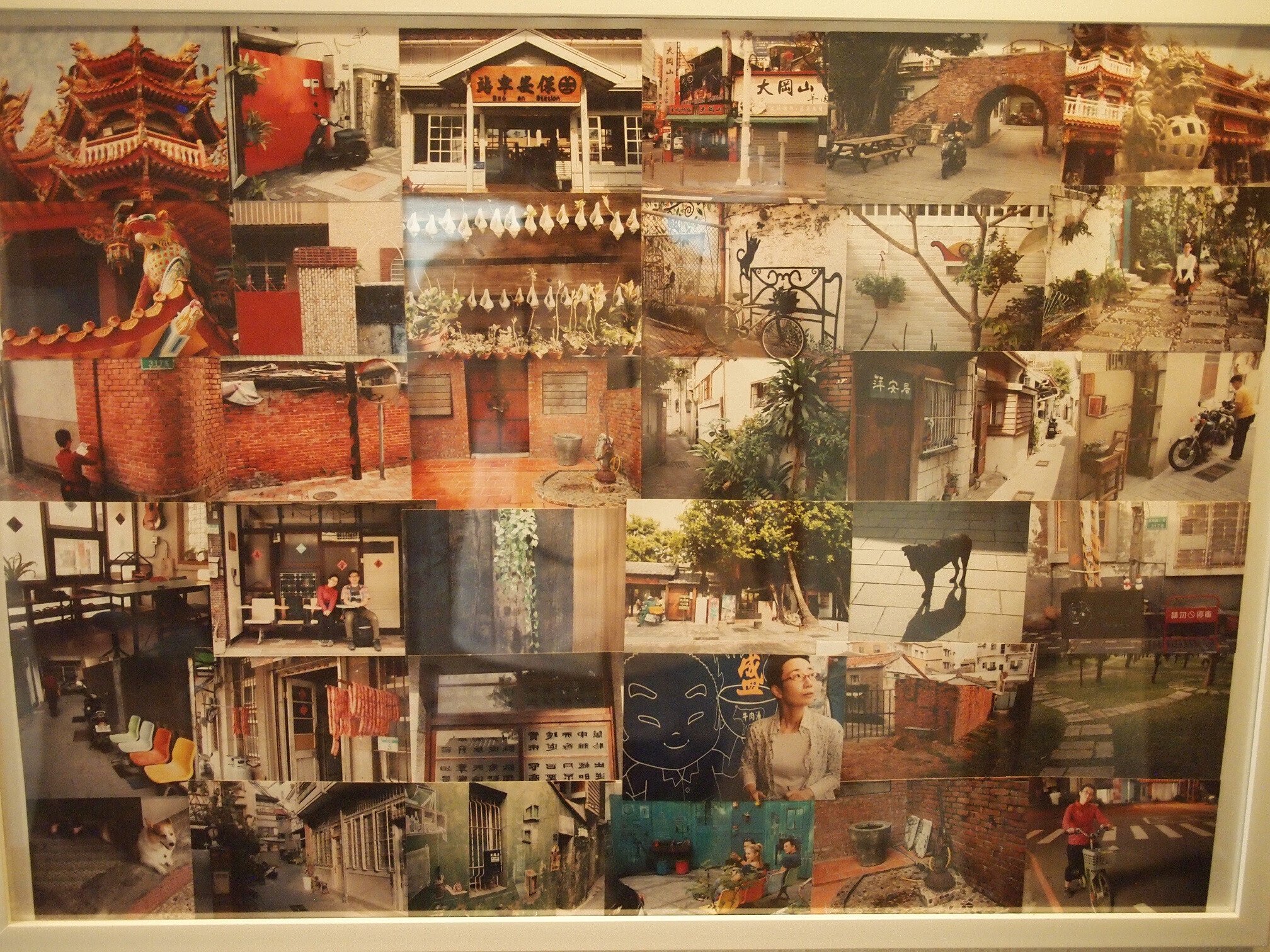 夫が以前作った旅のカイコラ(回顧コラージュ) ｜青柳寧子