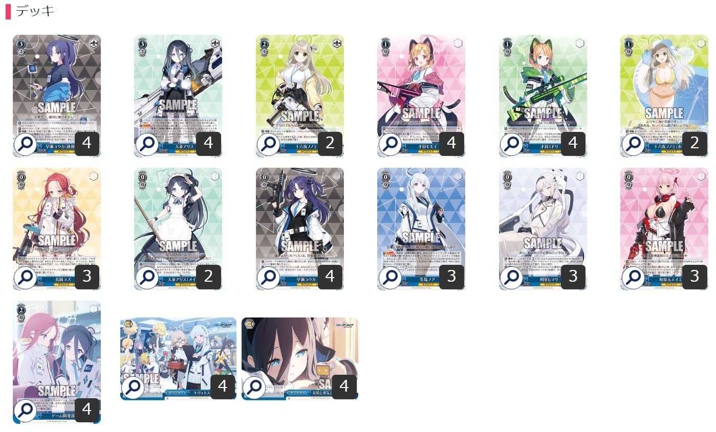 ここから始めるWS:ブルーアーカイブ【構築雑記】｜しむ