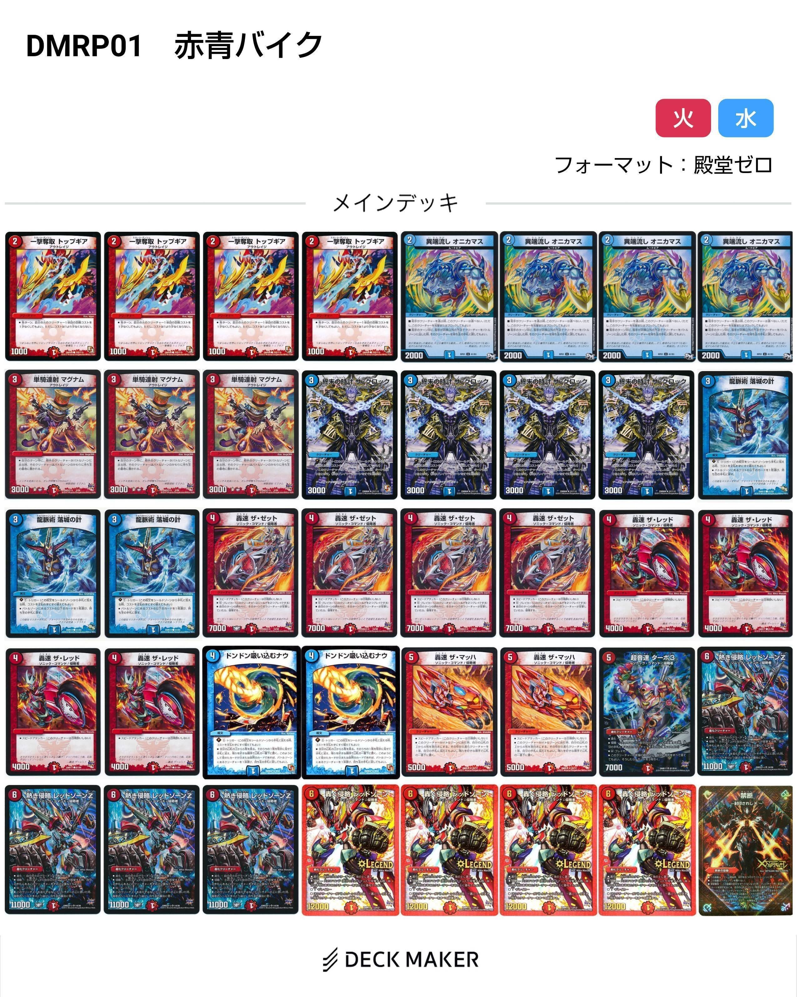 即日発送】【cs優勝構築】デアリバイク デアリレッドゾーンデッキ調整