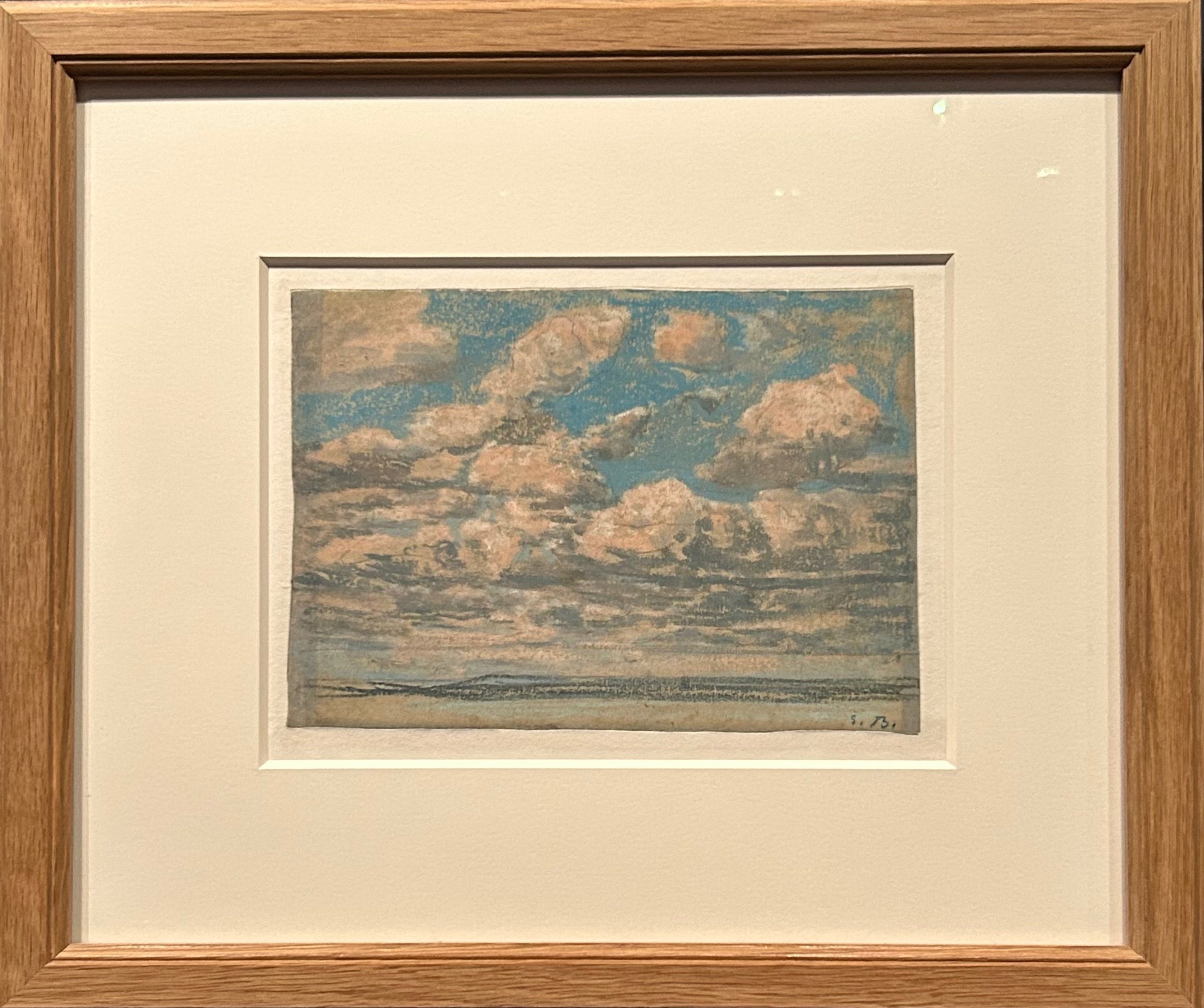 ウジェーヌ・ブータン、海辺の日没、希少な画集より、新品高級額芝田米