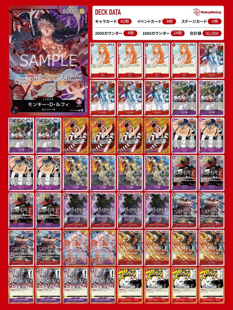 ワンピースカード】赤紫ルフィについて（全文無料）｜おジン