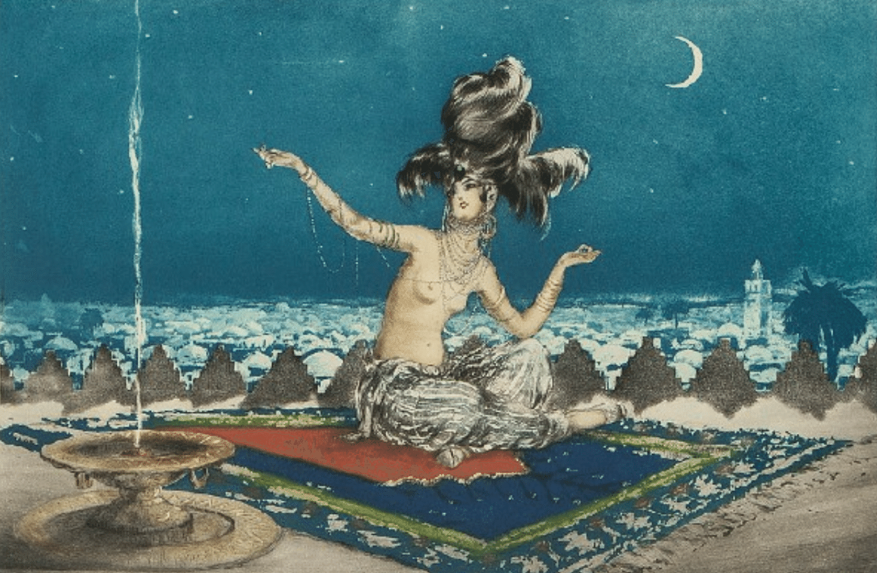 ルイ・イカール】 銅版画 / エッチング・アクアチント 「スイマー