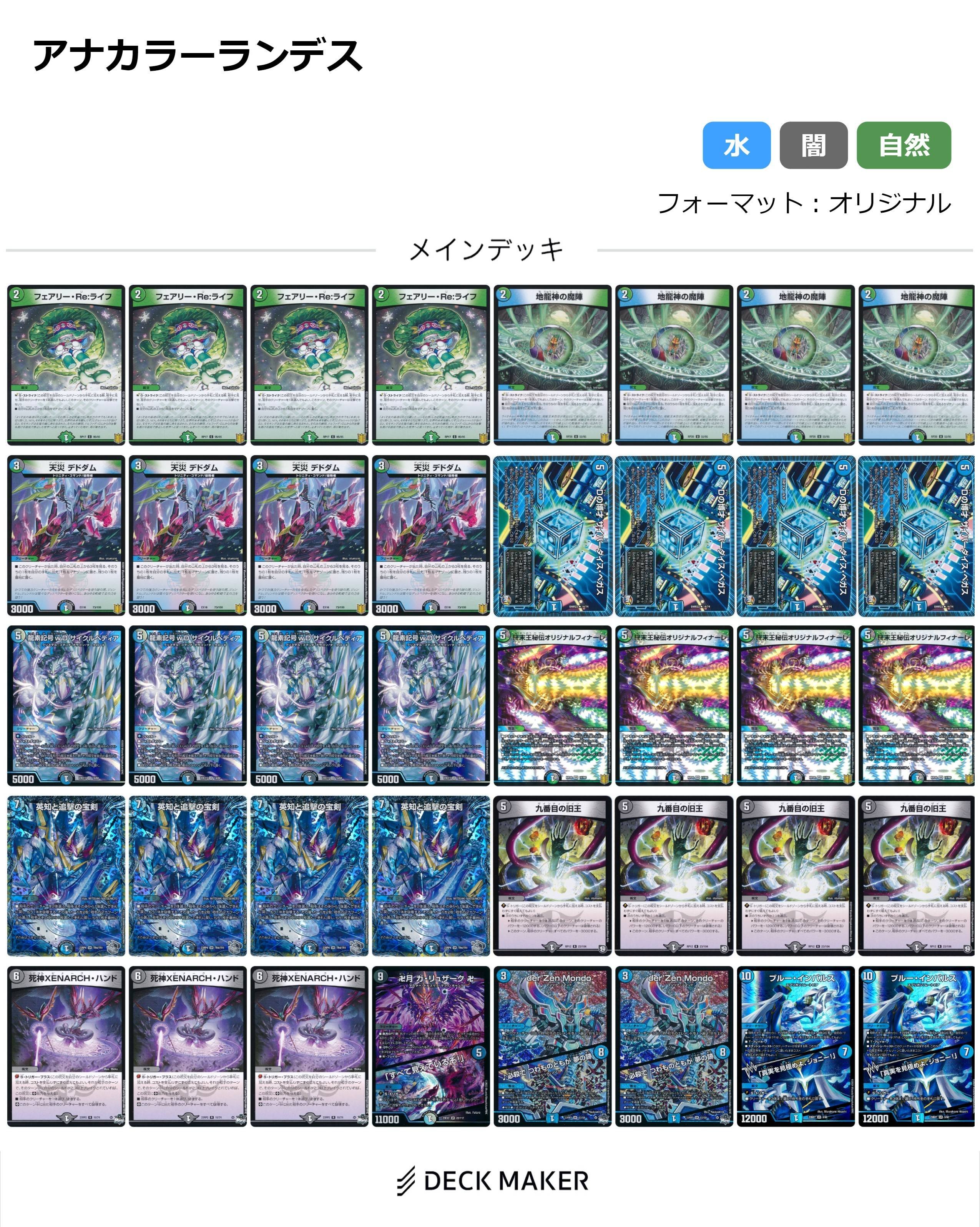 デュエマ】環境外デッキ備忘録 (1) アナカラーランデス｜らすとふ