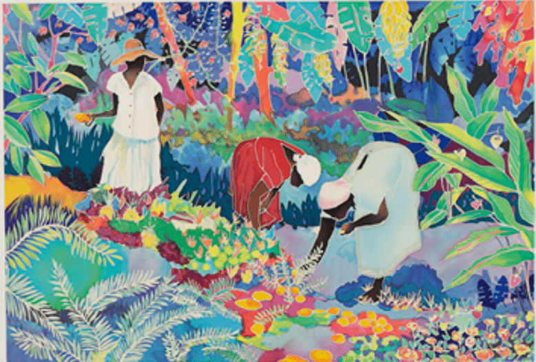 ジェニファー・マークス】版画 / シルクスクリーン「トロピカル