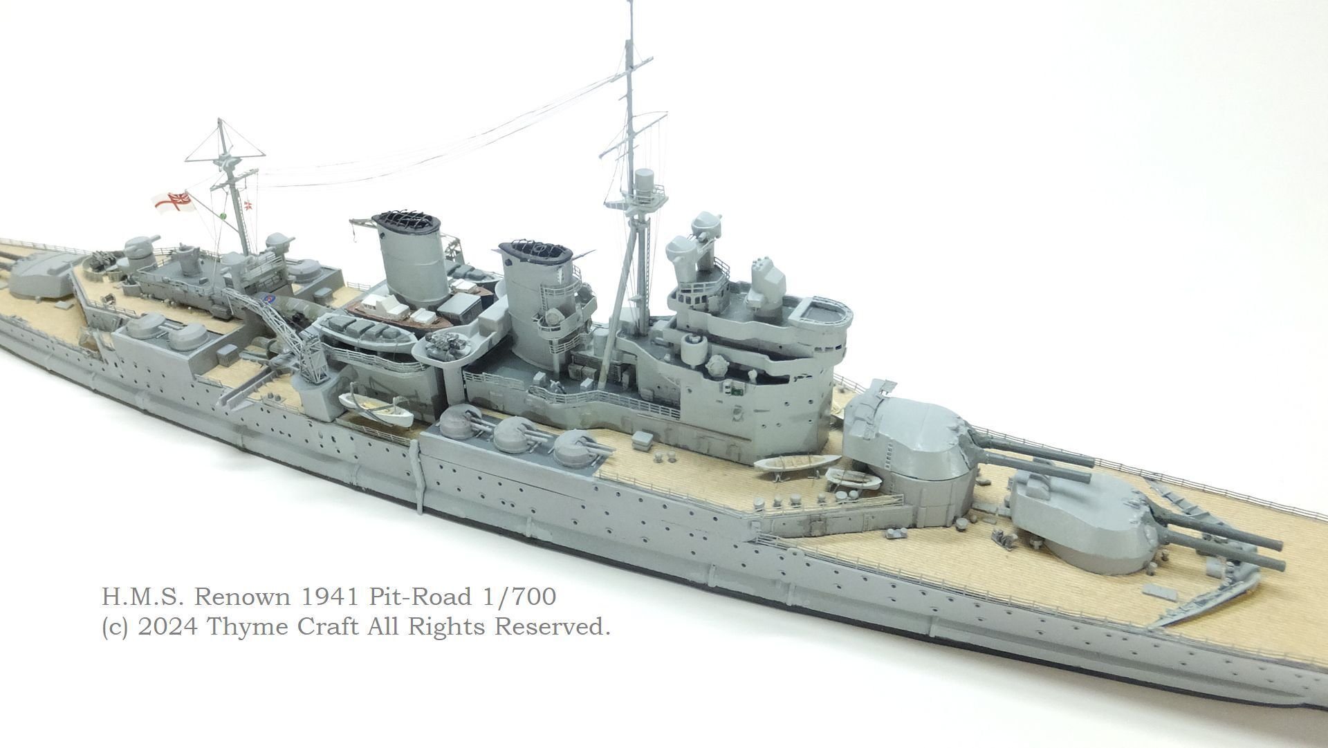 HMS Renown 1941 英国海軍巡洋戦艦レナウン (Pit-Road 1/700 waterline