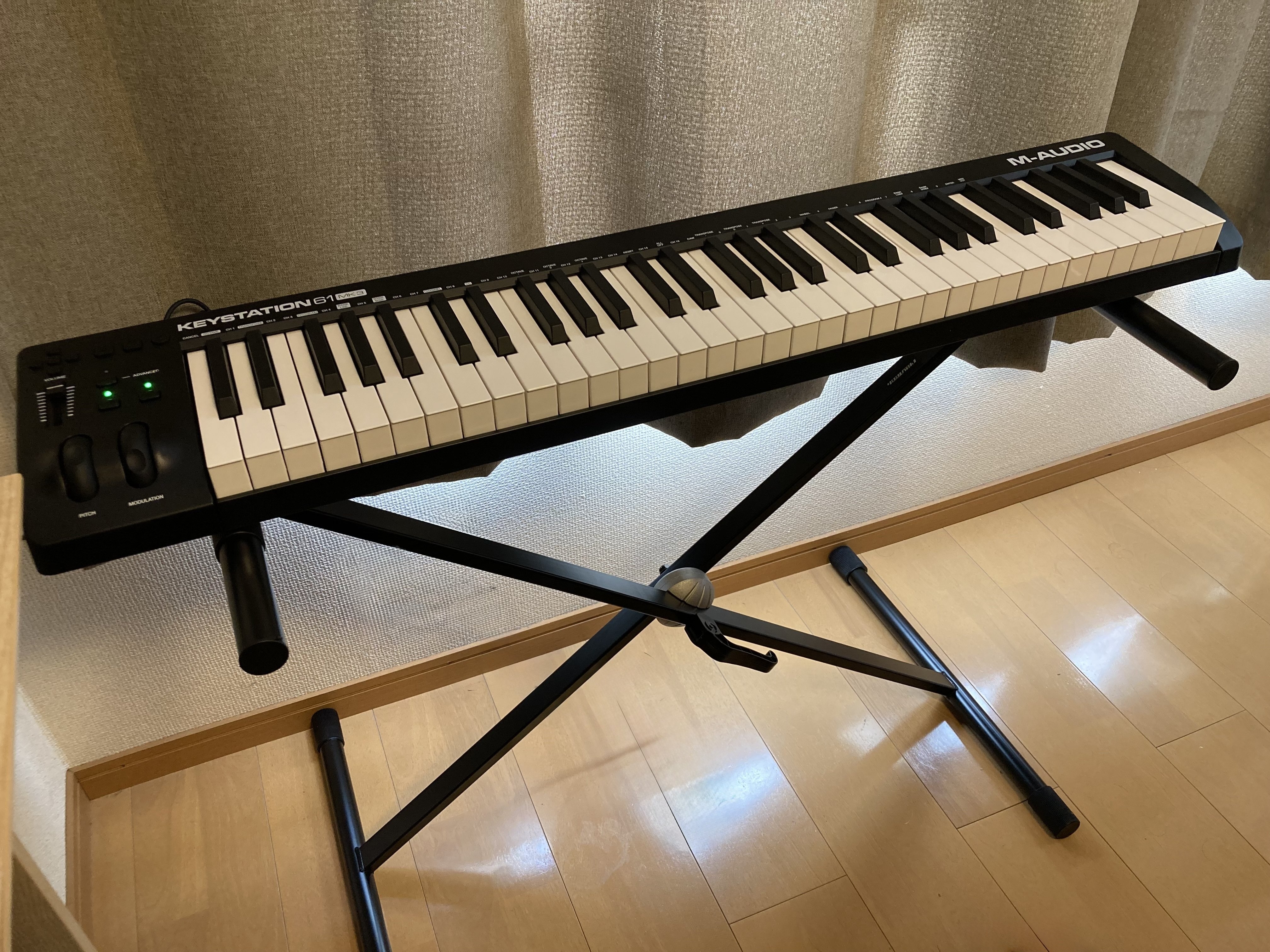 Logic】 M-Audio Keystationの十字キーをApple Logic Proの音色