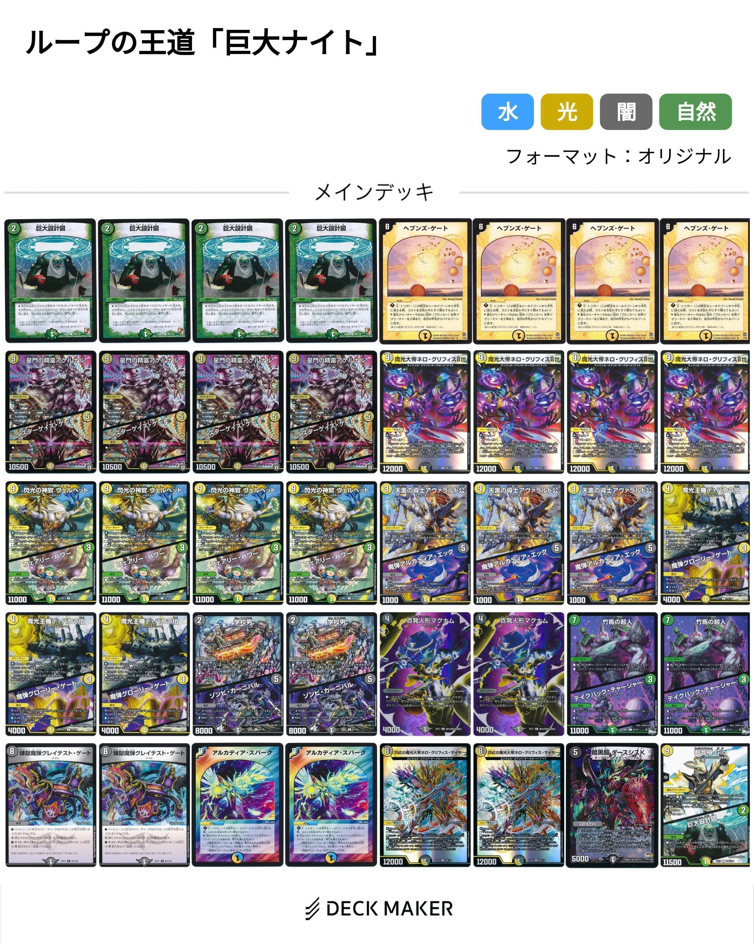 初心者向け]超格安デッキ「巨大ナイトループ」｜れいか