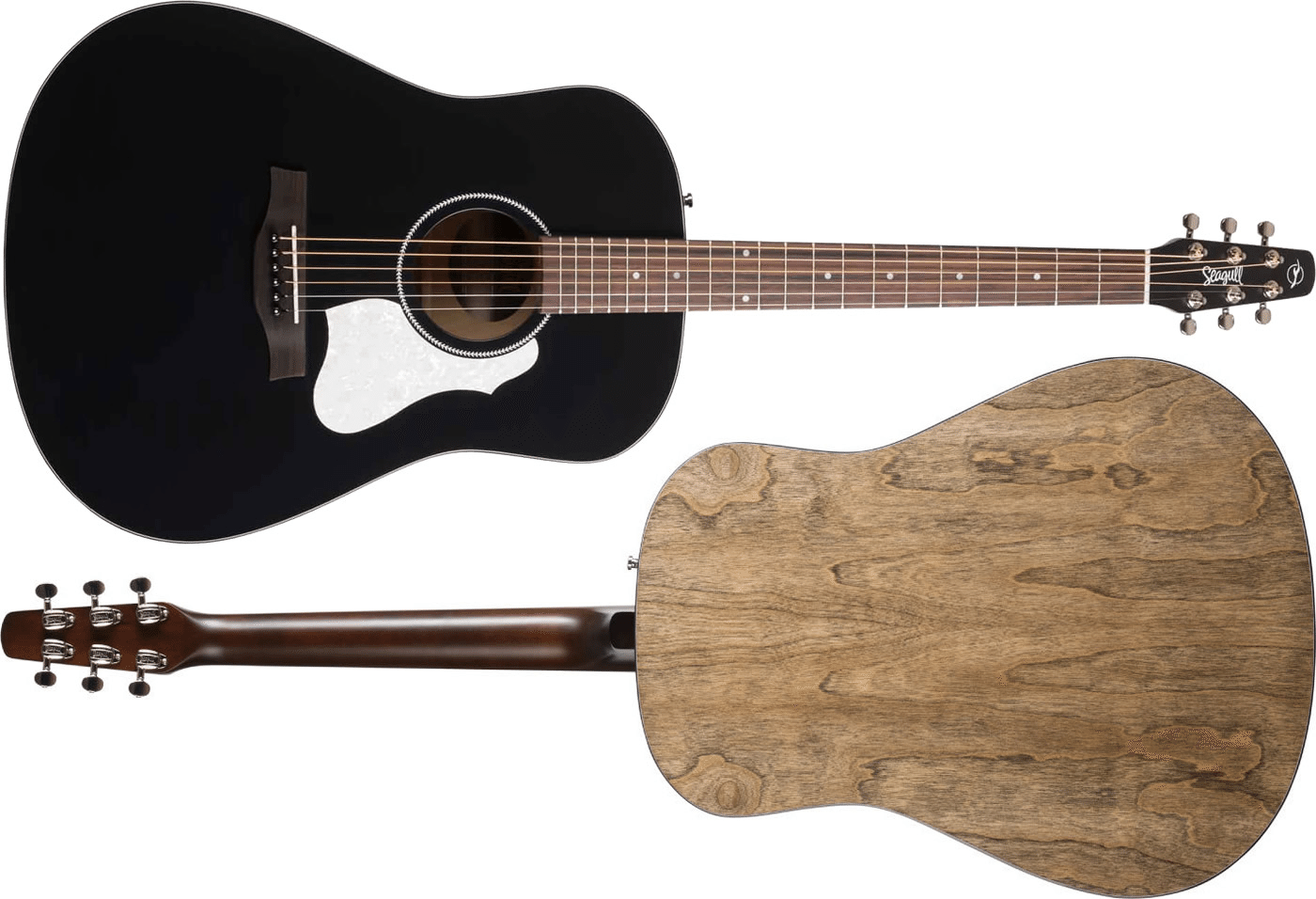 コントラスト際立つブラックトップが印象的な「Seagull S6 CLASSIC