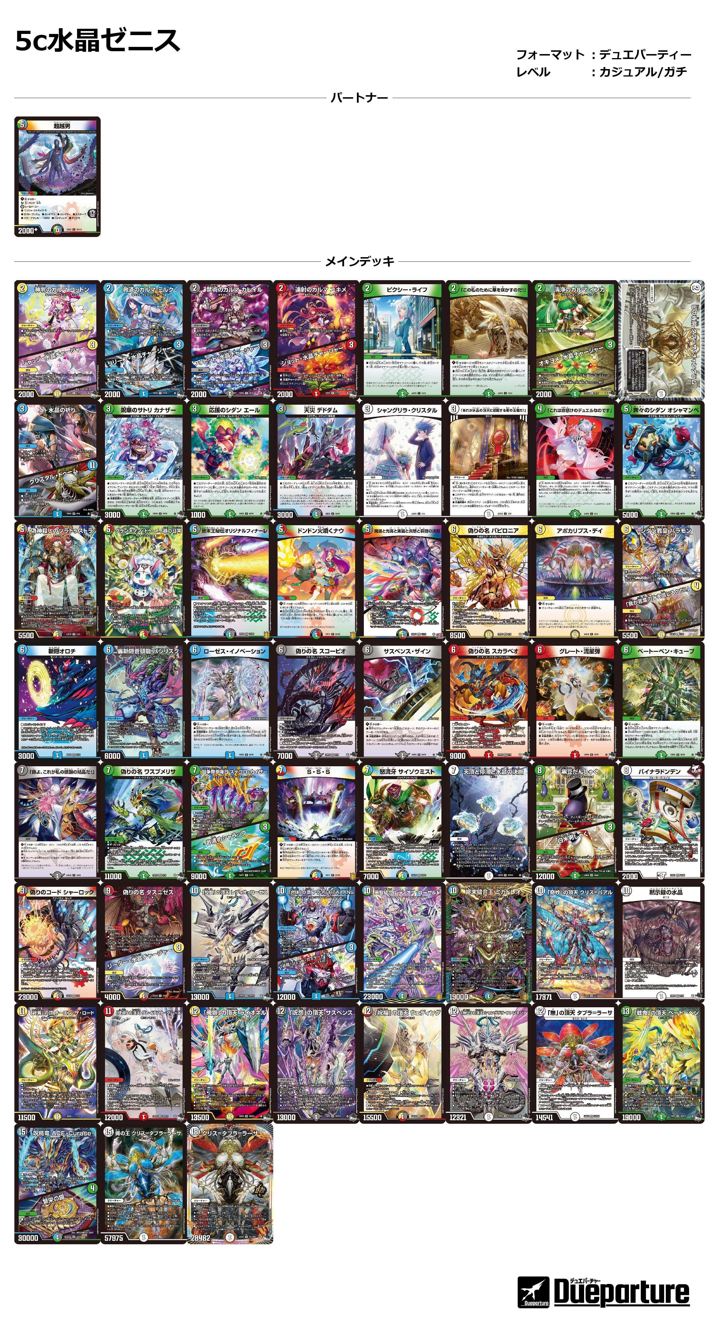 デュエパ】5c水晶ゼニス【デッキ紹介】｜イト・オカシ