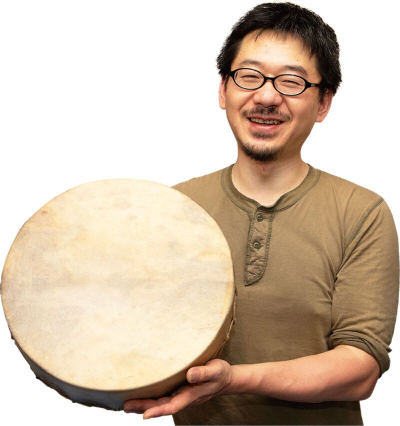 鹿皮フレームドラムをつくる人 ── 進化＆深化するイノシカ利活用の匠