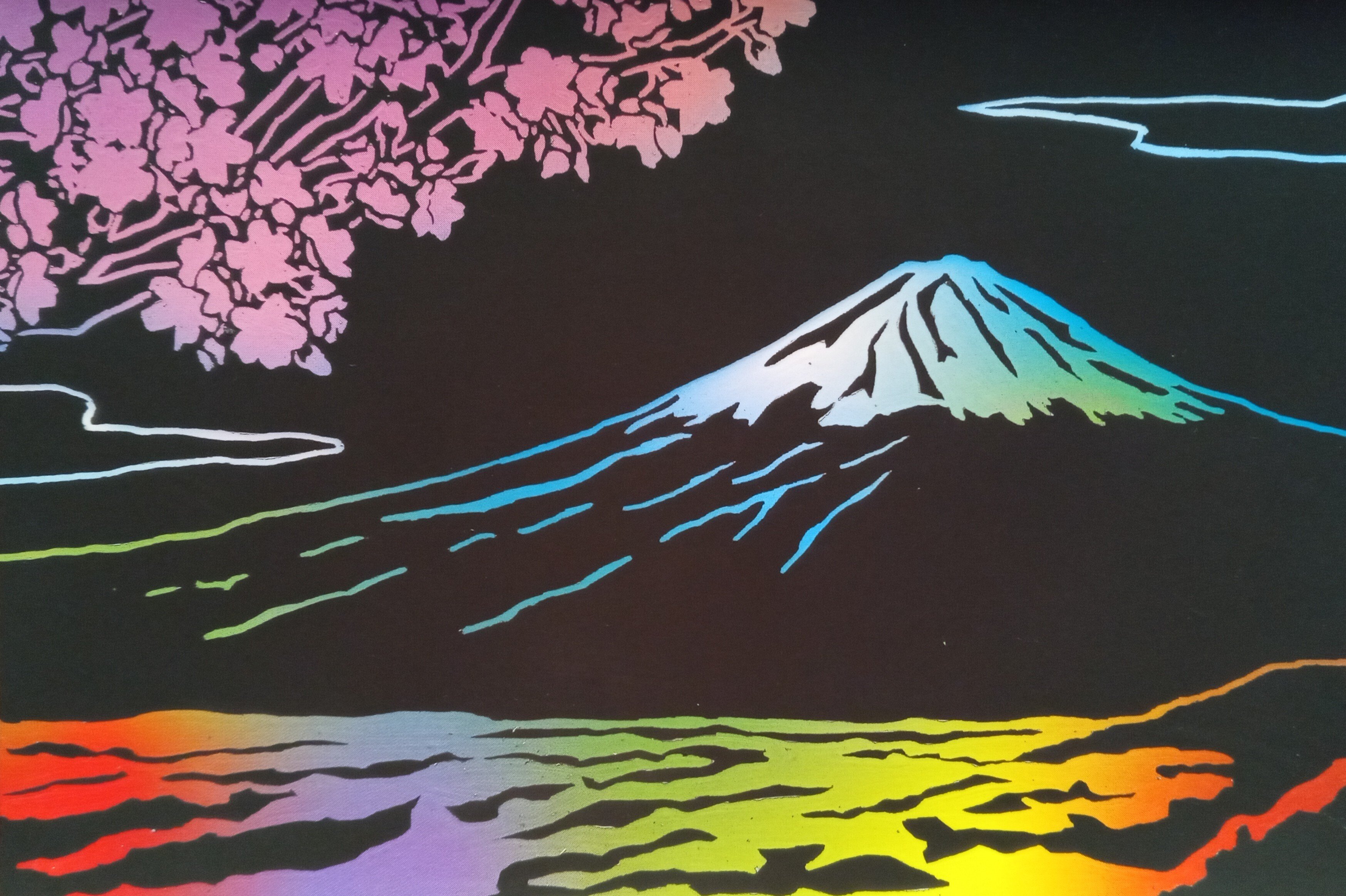 富士山と桜｜Hourglass