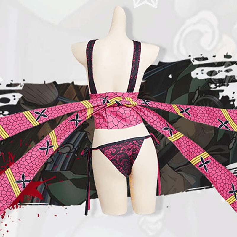 鬼滅の刃 遊郭編 上弦の陸 堕姫 コスプレ フルセット｜ann3149