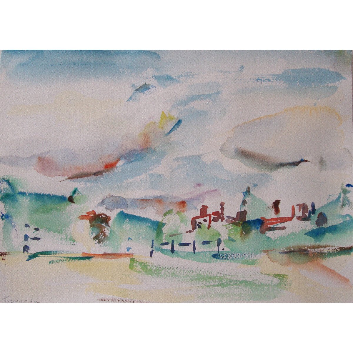 水彩 抽象画｜ともこ