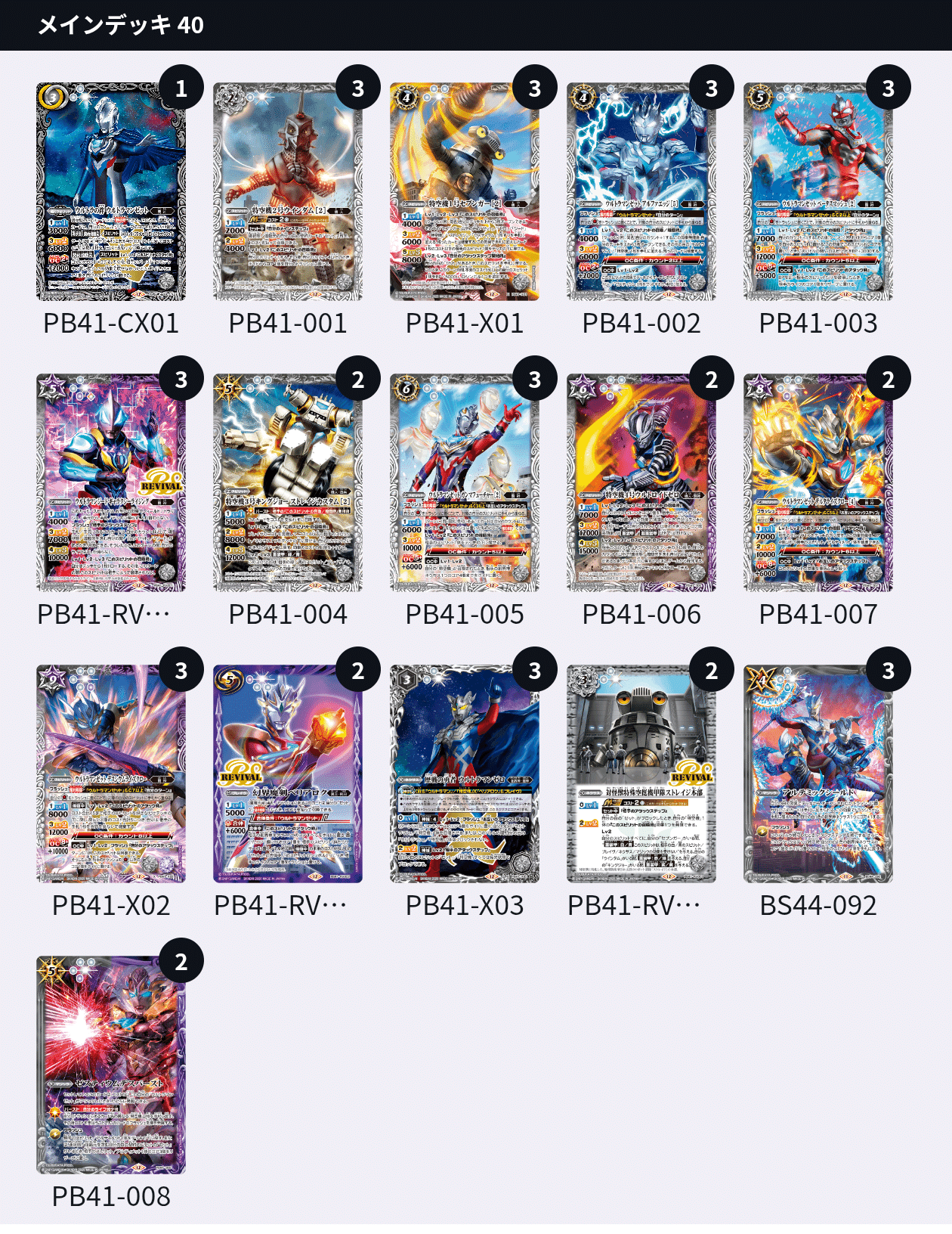 無名バトラーはウルトラマンゼットデッキを紹介したい｜アリエス