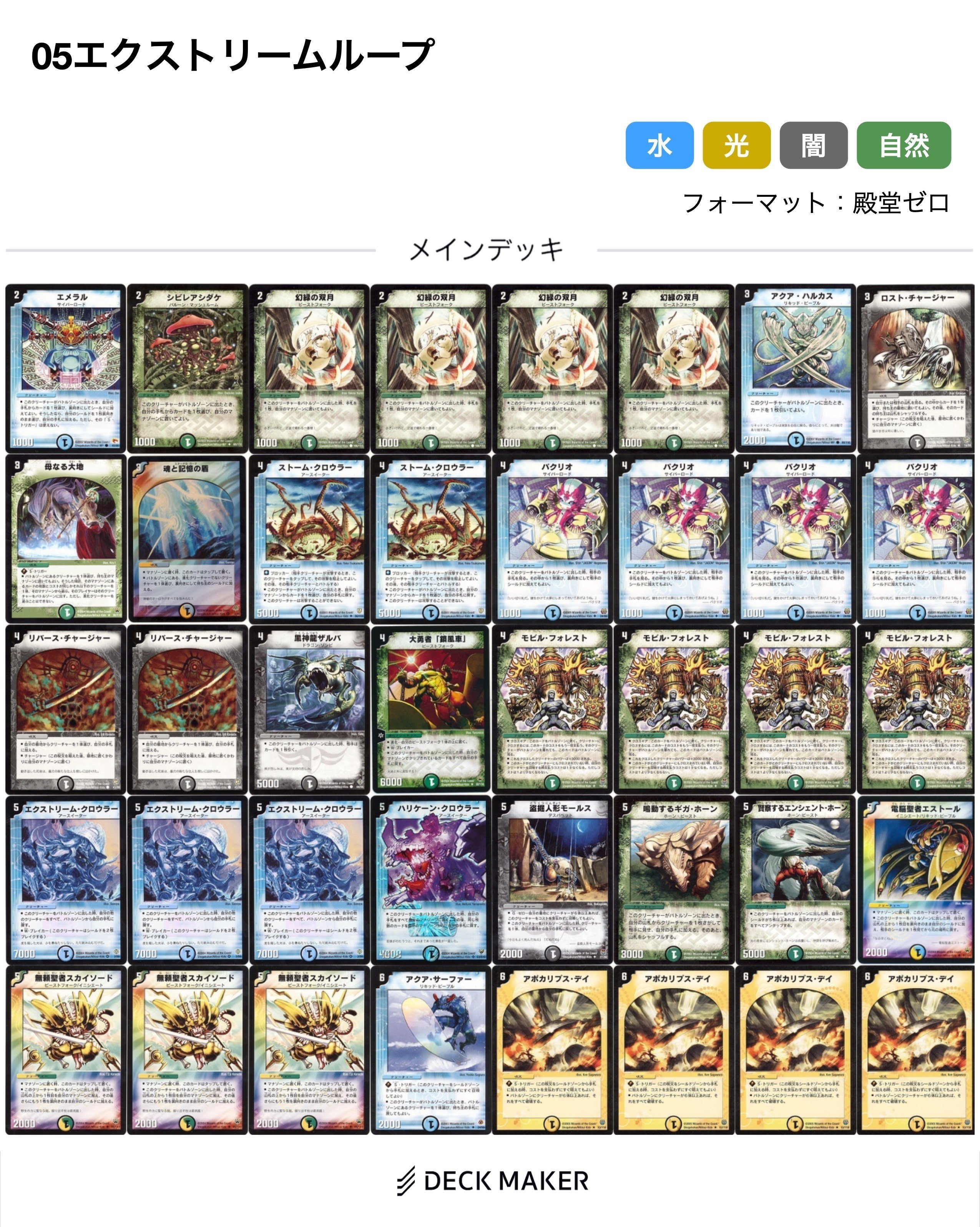 俺的”デュエマクラシック05“ファンデッキ”集！〜水編〜｜スガサワスイッチ