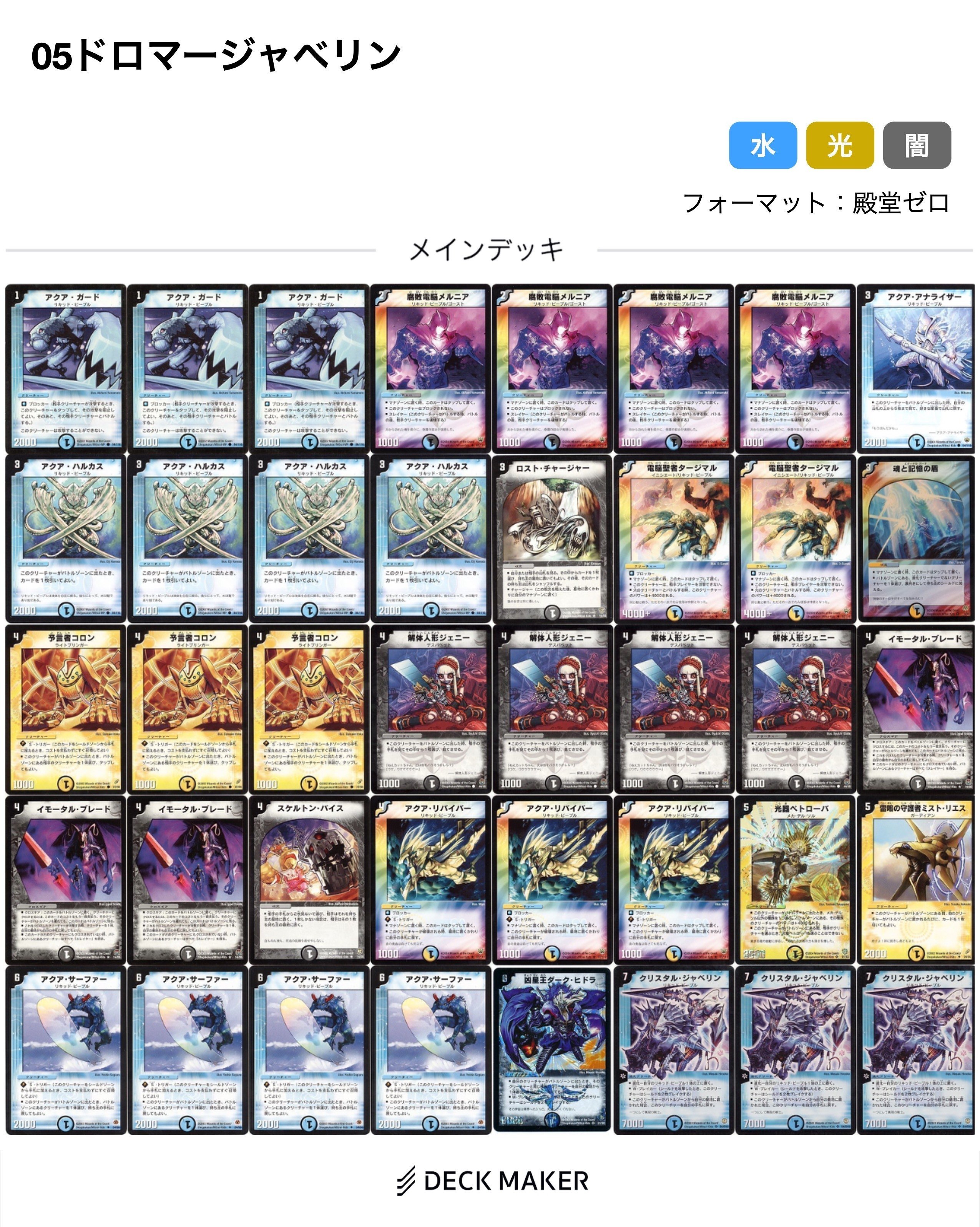 俺的”デュエマクラシック05“ファンデッキ”集！〜水編〜｜スガサワスイッチ