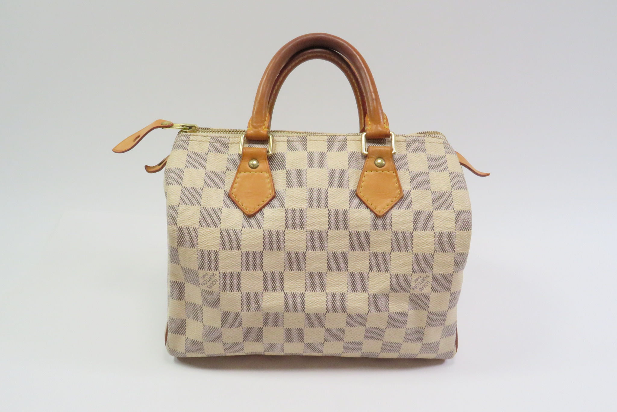 Louis Vuitton Speedy 25 SP1007 Damier Azur Canvas Handbag