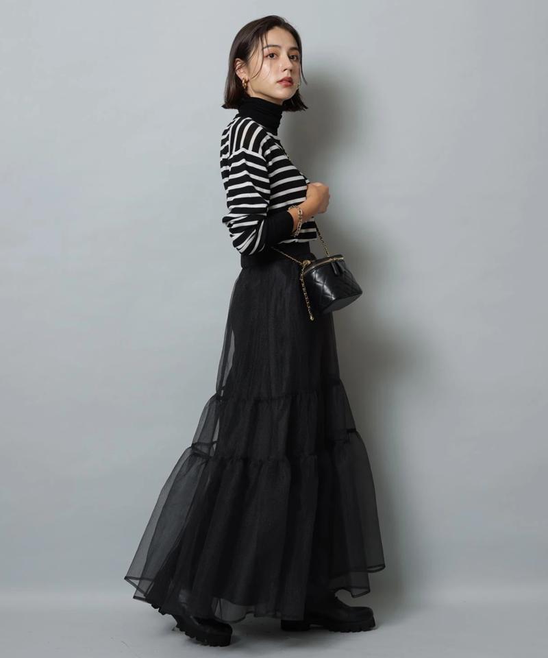 Arpege story(アルページュストーリー)の「オーガンティアードスカート