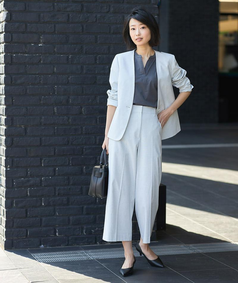 PLST(プラステ)の「PLST リネンブレンドワイドパンツ」 - PARTE