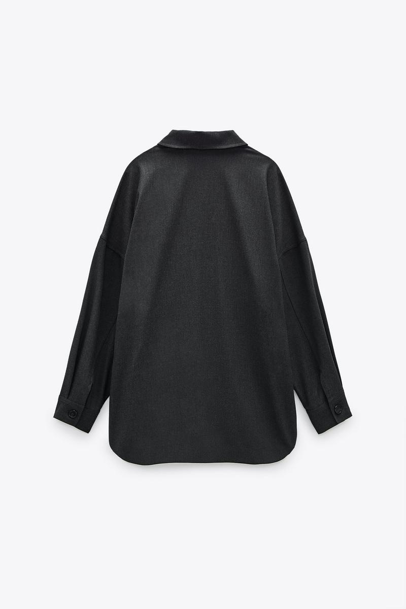 ZARA(ザラ)の「ポケット付きシャツジャケット」 - PARTE