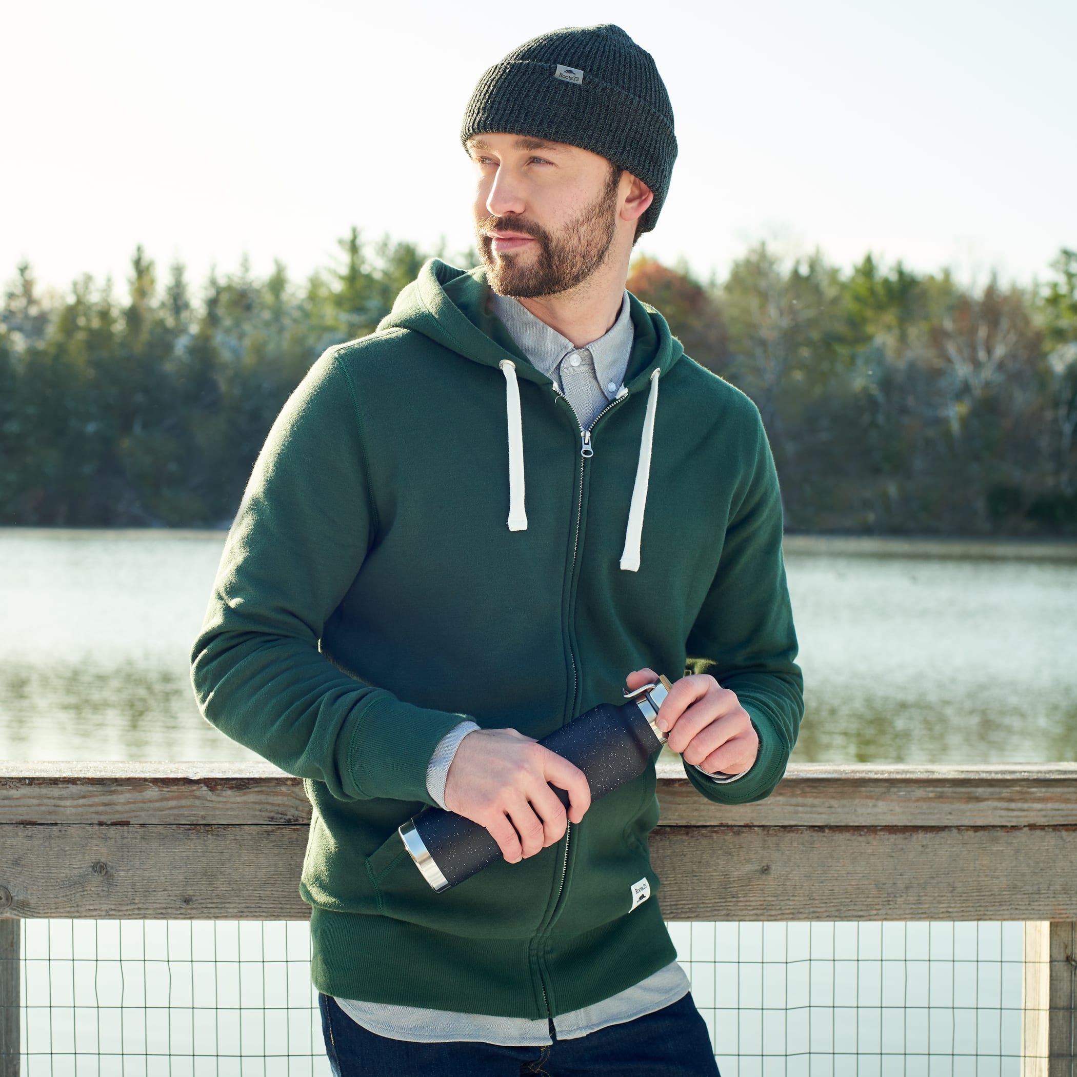 Men's PADDLECREEK Full Zip Fleece Hoodie with Hidden Pocket | PCNA